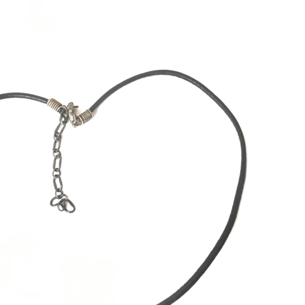 Sterling Silver Rectangle Frame Black Stone Penda… - image 4